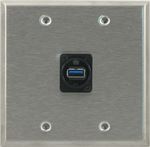 1 Port Double Gang USB 3.0 Face Plate