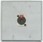 1 Port Double Gang 1/4 TRS Face Plate