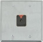 1 Port Double Gang 1/4 TRS Face Plate