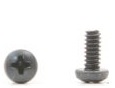 4-40 Machine Screw - Pan Head - 1/4 Long - Black Oxide