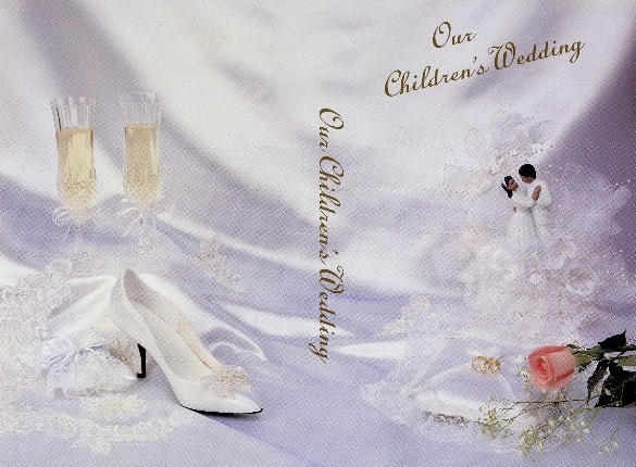 Our Children's Wedding VHS Insert 904