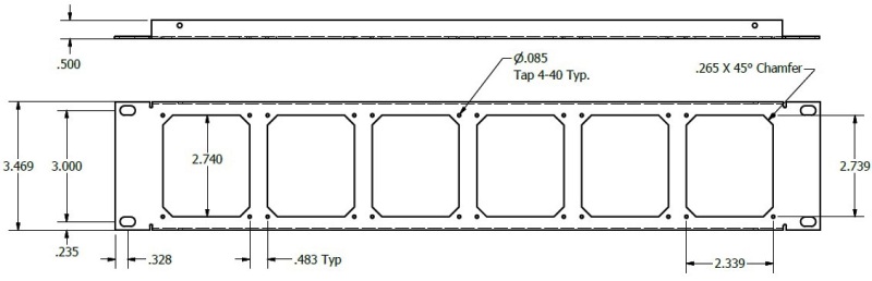 Module Plate Patch Panel Detail