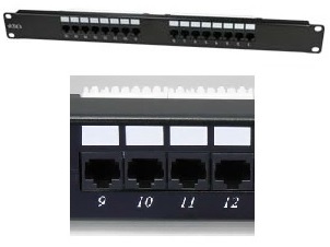 RJ45 Cat 5e Patch Panels - 110 Termination