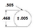 1/2 D Series Hole Specs