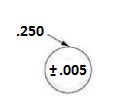 1/4 Round Hole Specs