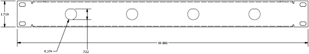 4 Port 3/4 D Patch Panel Specs