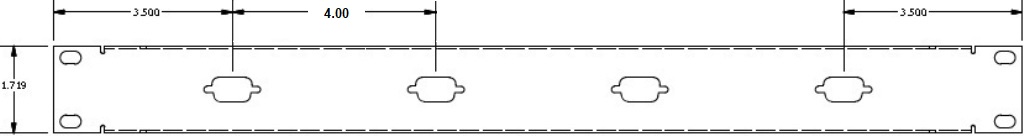 4 Port DB9 Patch Panel Specs