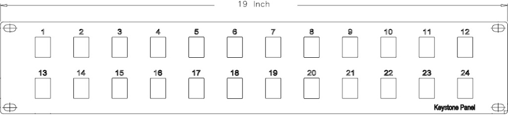 24 Port Keystone Patch Panel Specs