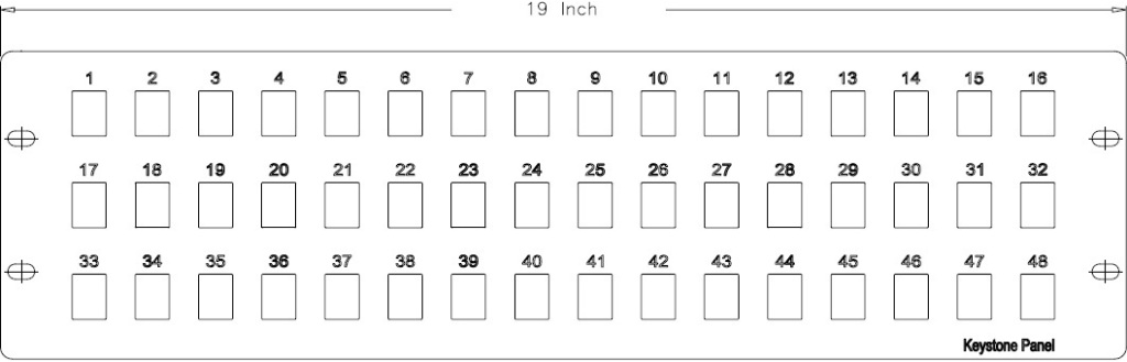 48 Port Keystone Patch Panel Specs