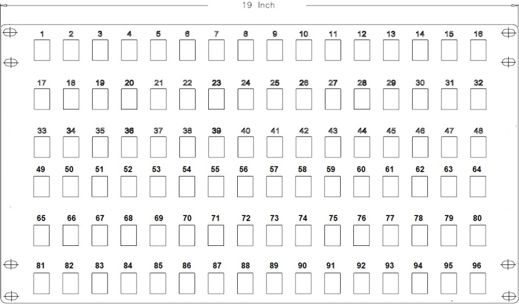 96 Port Keystone Patch Panel Specs