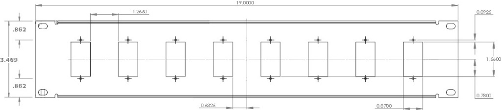 8 Port Speaker Patch Panel Specs