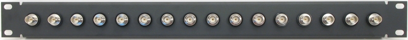 PPD16-BCJJRK – 12G-SDI BNC Patch Panel Front View