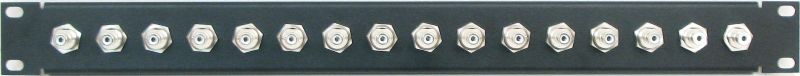 PPD16-RCABNC50 - RCA to BNC Patch Panel Front View