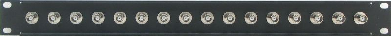 PPD16-RCABNC50 - RCA to BNC Patch Panel Rear View