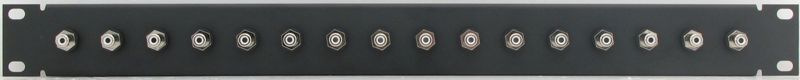 PPD16-RCABNIS - RCA Patch Panel Front View