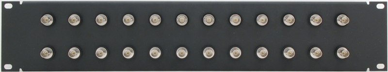 PPD24-BCJJRK – 12G-SDI BNC Patch Panel Front View