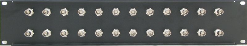 PPD24-RCABNC75 - RCA to BNC Patch Panel Rear View