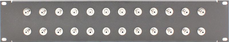 PPD24-RCABN - RCA Patch Panel Front View