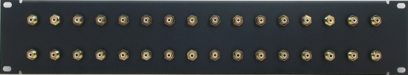 PPD32-RCABGIS - RCA Patch Panel Front View