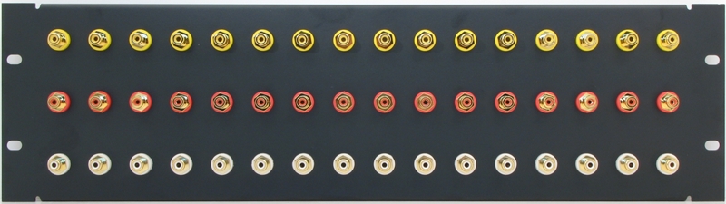 PPD48-RCABGIS - RCA Patch Panel Front View