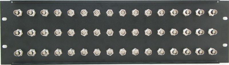 PPD48-RCABNC75 - RCA to BNC Patch Panel Rear View