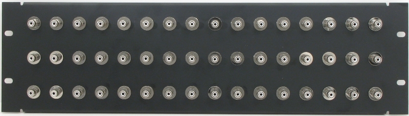 PPD48-RCABN - RCA Patch Panel Front View