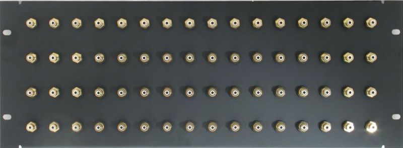 RCA Patch Panel 4RU 64 Port RCA Patch Panel PPD64 RCABGIS