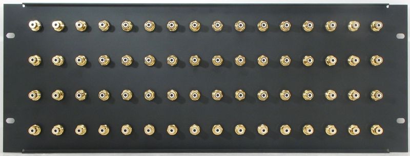PPD64-RCABGIS - RCA Patch Panel Rear View