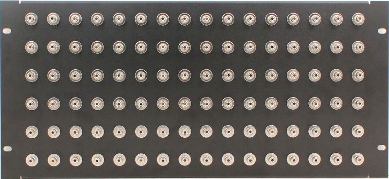 PPD96-RCABNC75 - RCA to BNC Patch Panel Front View