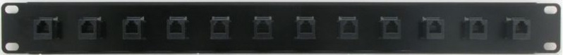 PPK12-C3B6C - Cat3 Patch Panel Rear View