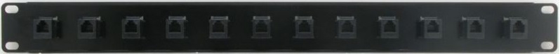 PPK12-C3B6C - Cat3 Patch Panel Rear View