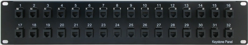 PPK32-C3B6C - Cat3 Patch Panel Front View