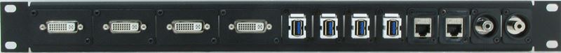 Custom Patch Panel Adapter Plate Front View