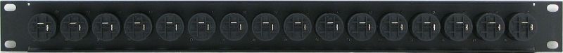 PPX16-NL2MP – 2 Pole Speakon Patch Panel Rear View