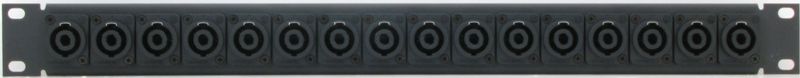 PPX16-NL4MP – 4 Pole Speakon Patch Panel Front View