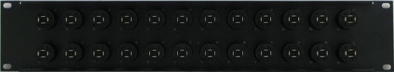 PPX24-NL4MP – 4 Pole Speakon Patch Panel Rear View