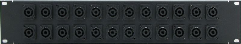 PPX24-NL4MPST – 4 Pole Speakon Patch Panel Front View