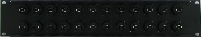 PPX24-NL4MPUC – 4 Pole Speakon Patch Panel Rear View