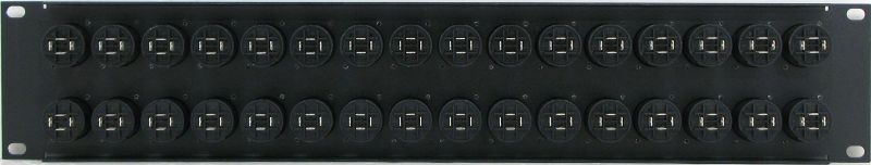 PPX32-NL4MP – 4 Pole Speakon Patch Panel Rear View