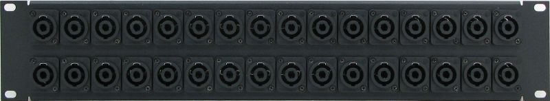 PPX32-NL4MPST – 4 Pole Speakon Patch Panel Front View