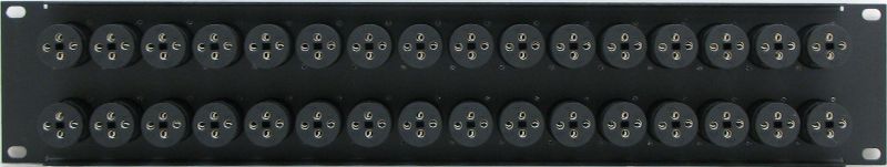 PPX32-NL4MPST – 4 Pole Speakon Patch Panel Rear View