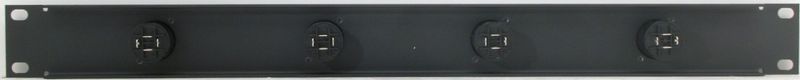 PPX4-NL4MP – 4 Pole Speakon Patch Panel Rear View