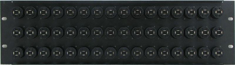 PPX48-NL4MP – 4 Pole Speakon Patch Panel Rear View