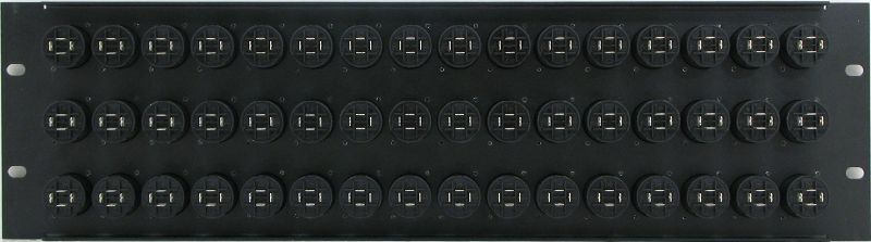 PPX48-NL4MP – 4 Pole Speakon Patch Panel Rear View