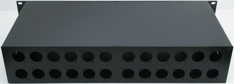 2RU 24Port Enclosure Rear