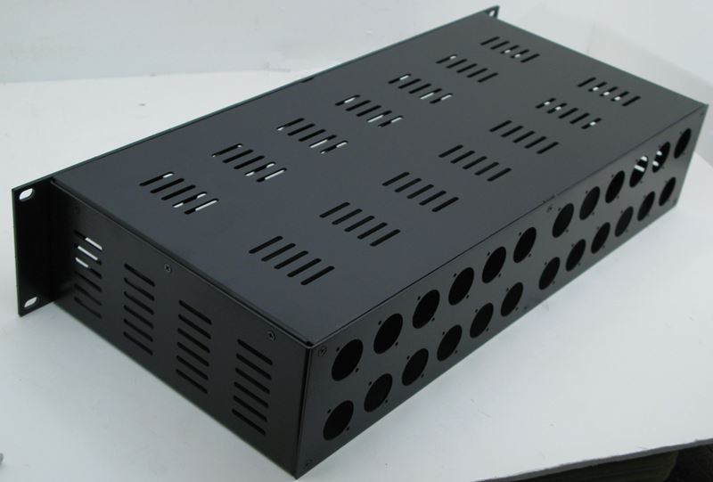 2RU 24Port Enclosure Bottom and Side