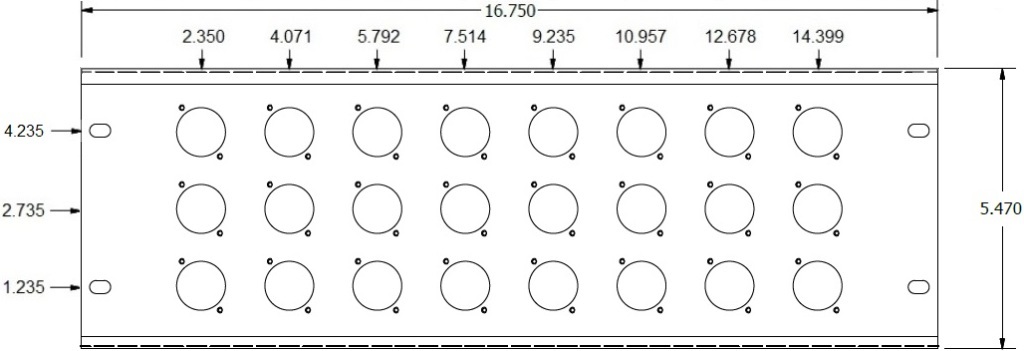 24 Port D Series Wall Plate Specs