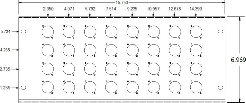 32 Port D Series Wall Plate Specs