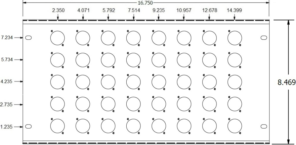 40 Port D Series Wall Plate Specs