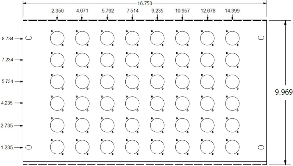 48 Port D Series Wall Plate Specs